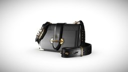 PRADA Cashier Bag product, leather, visualization, luxury, bag, prada, substancepainter, maya, modeling, 3d, zbrush
