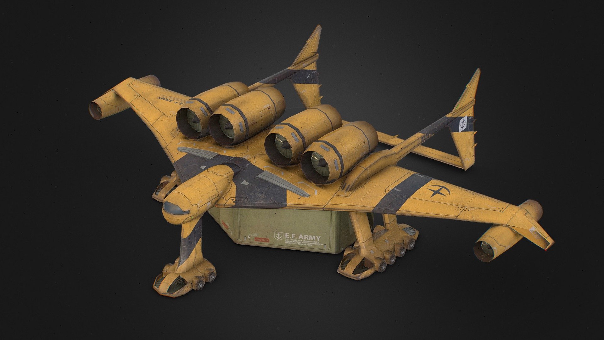 Medea Transport Plane
This model was made for One Year War mod of Hearts of Iron IV.
Our Mod Steam Home Page
https://steamcommunity.com/sharedfiles/filedetails/?id=2064985570 - Medea Transport Plane - 3D model by One Year War Mod (@hoi4oneyearwar) 3d model