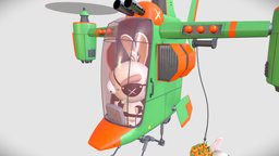 Aerial Collector airplane, carrot, cartoon, game, conceptart, concept