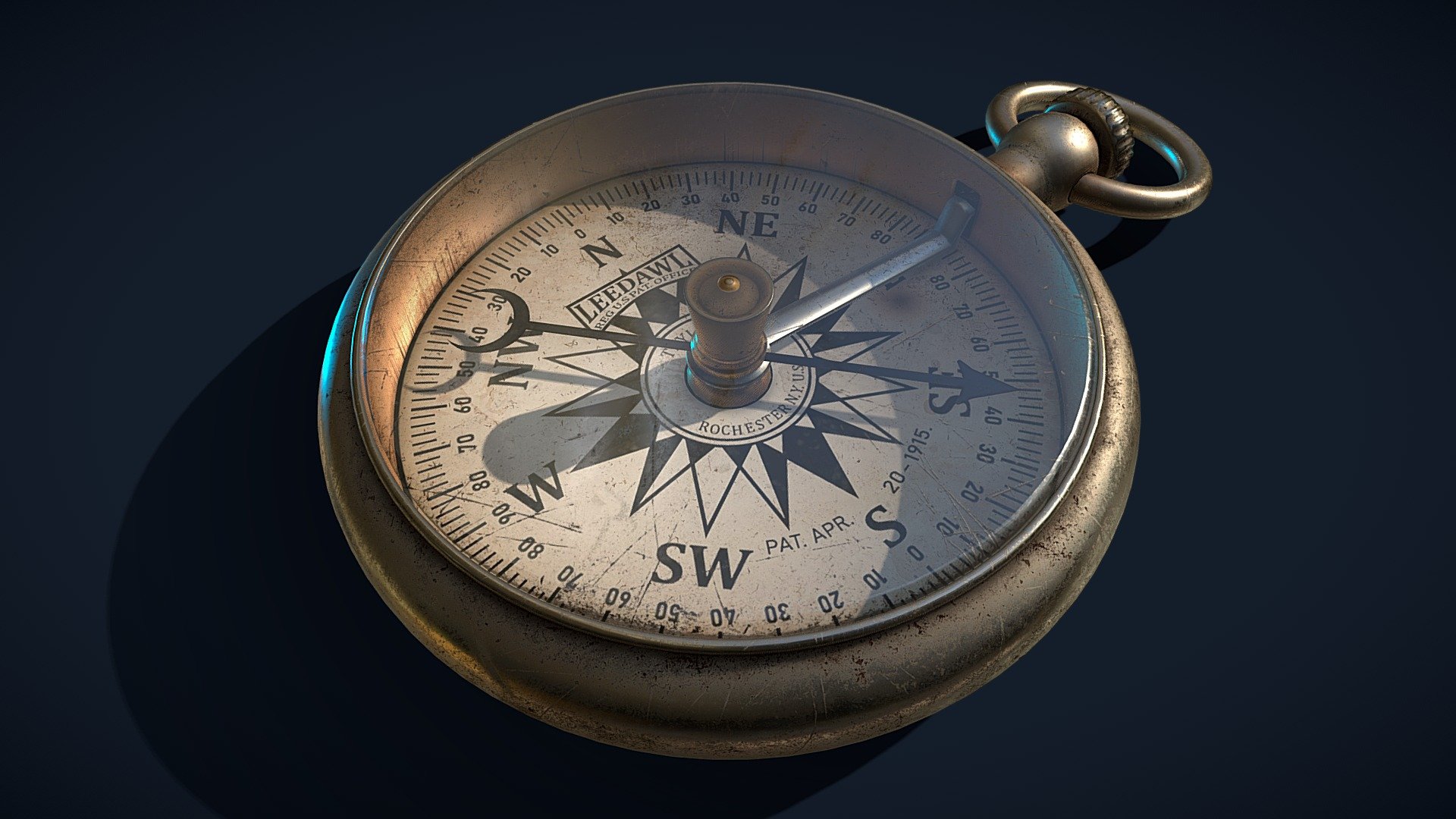 Model of the antique compass created in Blender, texturing - Substance Painter.
Special thanks for feedback to Anton Ageev (https://www.artstation.com/grim)
Project on my Artstation https://www.artstation.com/artwork/Vg8AXR - Compass - 3D model by kbohush 3d model