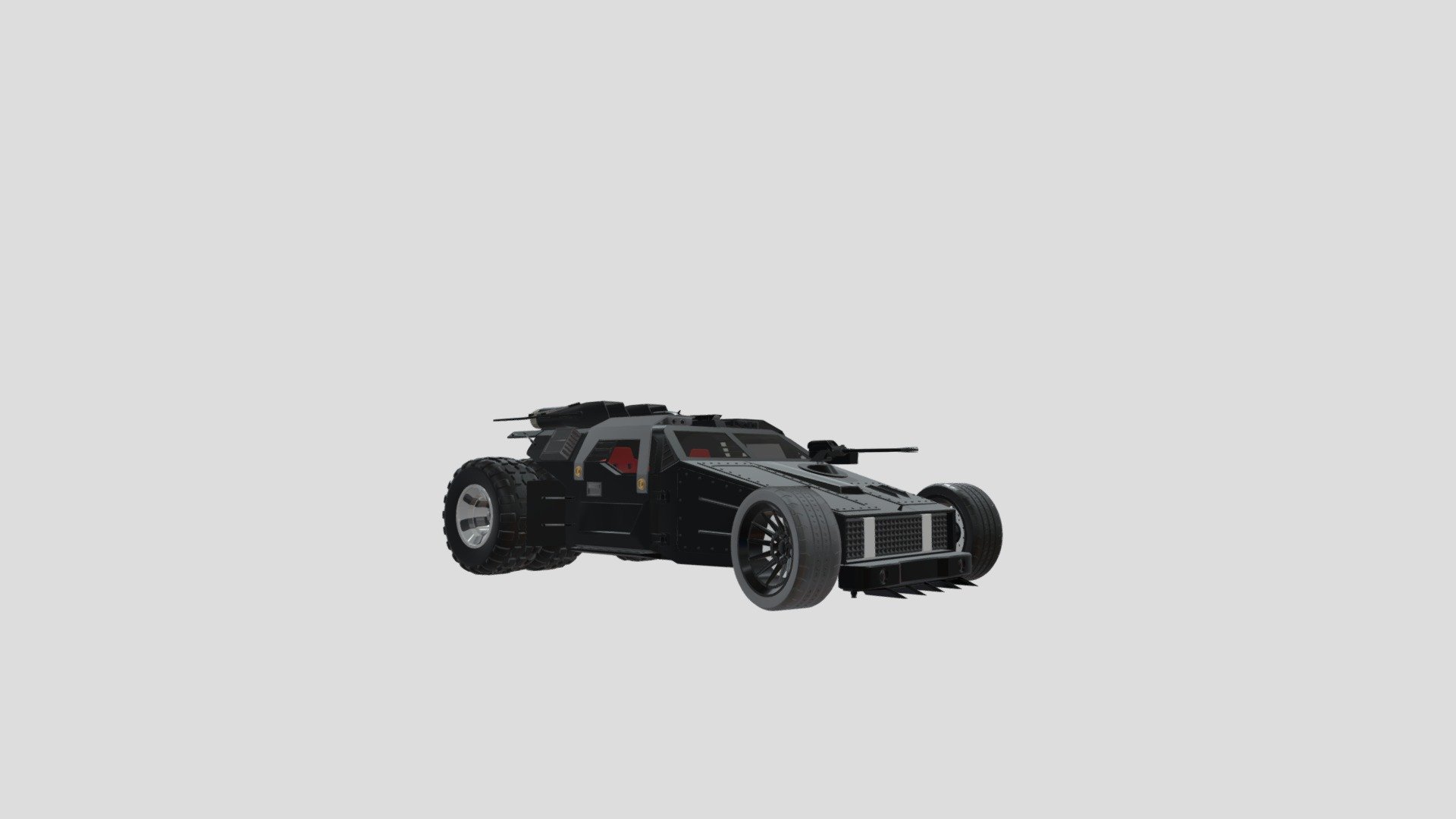 The Batmobile concept by me. There is an interior. Mdium Poly, so resdy for game or animation (no Rig). no UV Maps 3d model