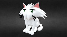 Longcat Fanduber cat, furry, stellarknight, animatedcharacter, blender, animal, animation, anime