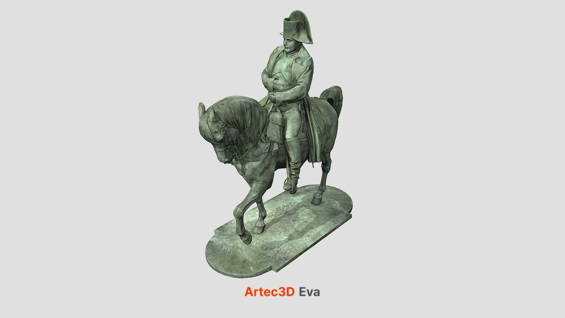 A 3D model of a 4.5-meter tall monument to Napoleon on horseback made by the French 3D visualization company IMA Solutions using an Artec Eva https://www.artec3d.com/portable-3d-scanners/artec-eva along with a battery and a tablet, for the Musée de la Révolution française in Vizille, France. © IMA Solutions www.ima-solutions.fr Musée de la Révolution française www.domaine-vizille.fr You can download this model from our website https://www.artec3d.com/3d-models/napoleon

And if you'd like the full story about this scanning project, please visit https://www.artec3d.com/cases/napoleon-monument-scanned-artec-eva

Scanning time: 2 days
Processing time: 10 days - Napoleon - 3D model by Artec 3D 3d model