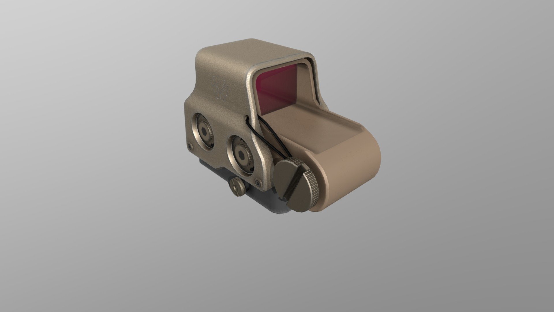 Modeled in Blender
Textures included
Game ready
Modeled to scale - EOTech EXPS3 Style Gun Sight - Buy Royalty Free 3D model by Socksthecat 3d model
