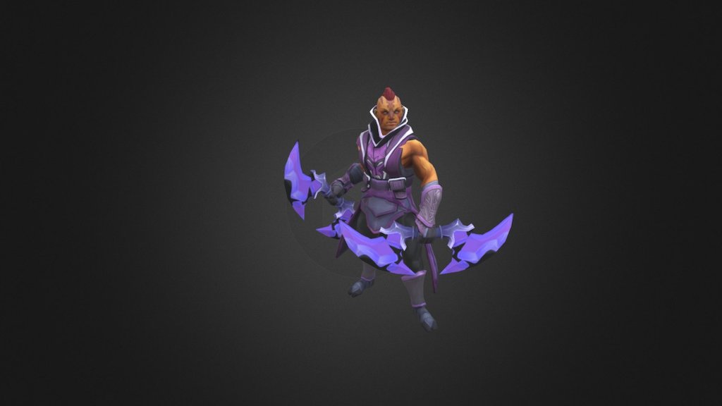 Refinement of the animations I did over a year ago for the DOTA 2 character, the Anti-Mage 3d model
