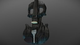 Skull Violin violin, musical-instrument, 3dsmax, substance-painter, zbrush