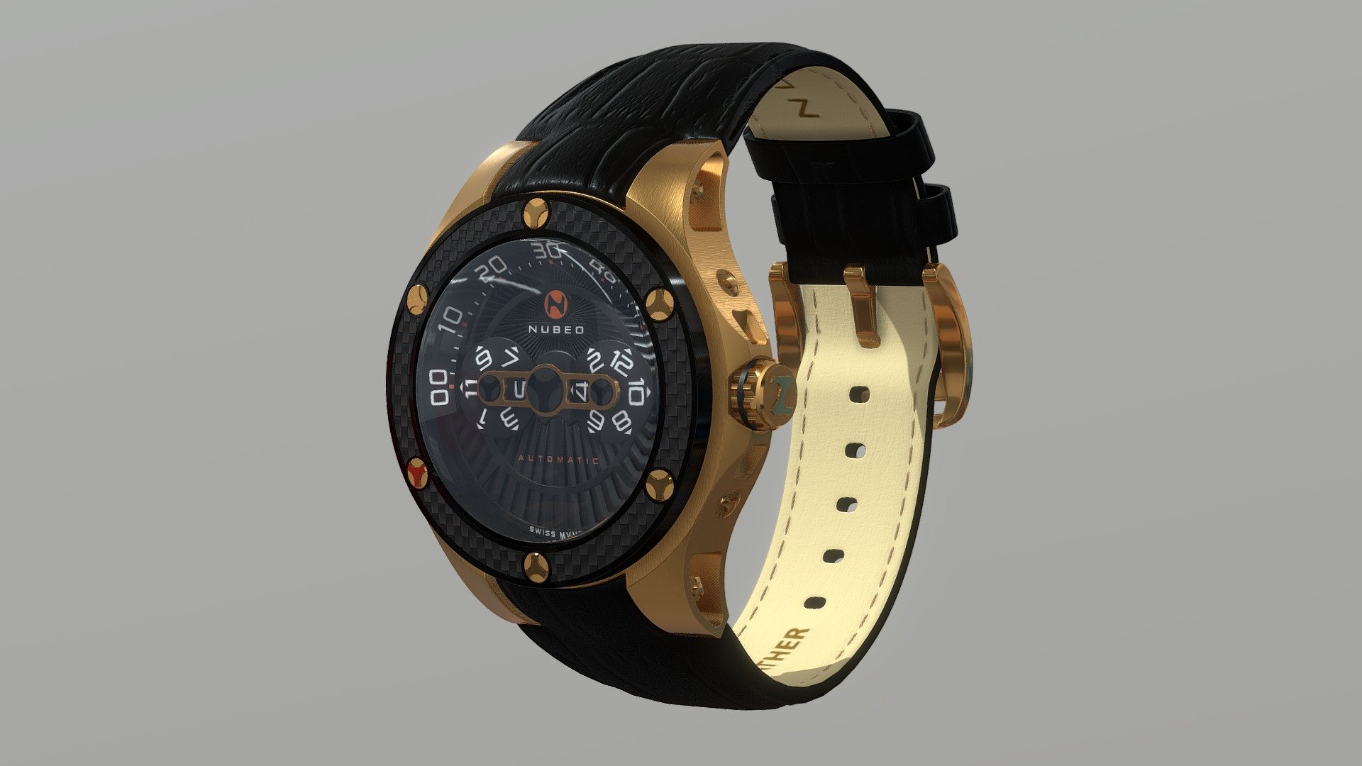 Nubeo 6007 - Watch - Nubeo 6007 - Watch - 3D model by nubeowatches 3d model