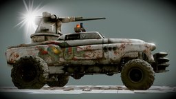 Crossout — Pandemic pack vechile, crossout, blender, gameart