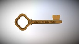 Key to the City key, jewelry, print, award, 3d