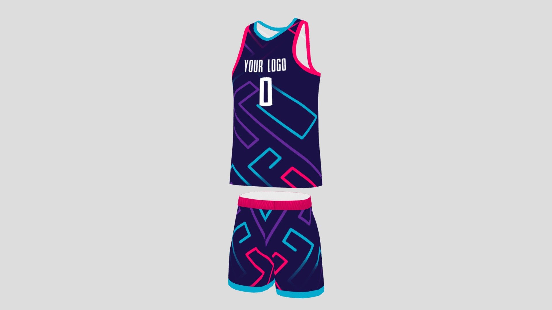 Basketball jersy 02 - Download Free 3D model by ferry (@ferry2901) 3d model