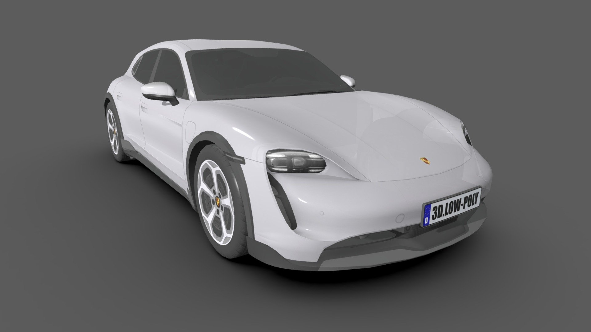 *2022 Porsche Taycan Cross Turismo

*You can use these models in any game and any project.

*The interior of these models is simply designed so that it is low poly and can be used for any game.

*This model is made with order and precision.

*Separated parts (body. Wheels).

*low poly

*Average poly count: 16,000 tris.

Texture size: 4096 * 4096(BMP)_2048 * 2048(bmp).

*High quality texture

*Thanks 3d model