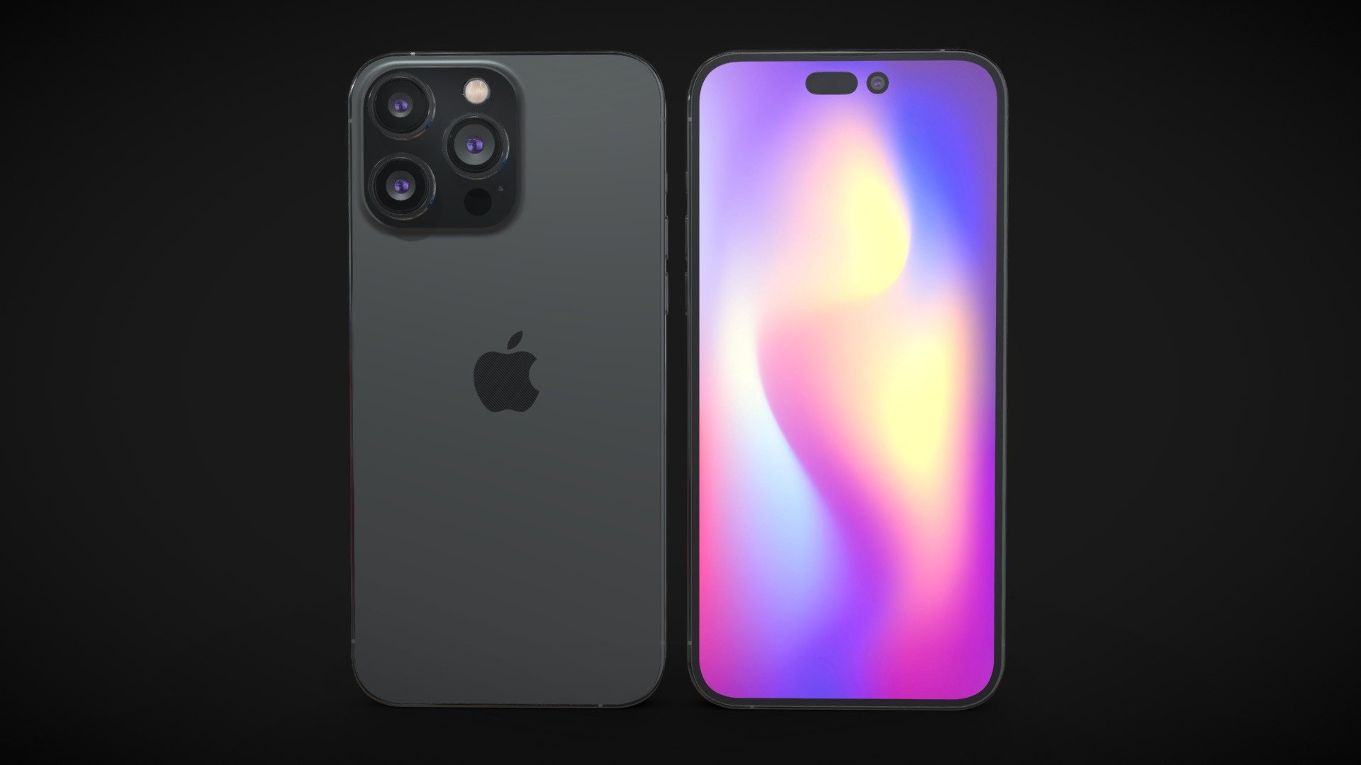 Realistic (copy) 3d model Apple iPhone 14 Pro MAX v1.

This set:




1 file obj standard

1 file 3ds Max 2013 vray material

1 file 3ds Max 2013 corona material

1 file of 3Ds

1 file e3d full set of materials.

1 file cinema 4d standard.

1 file blender cycles.

1 file STL

Topology of geometry:
- forms and proportions of The 3D model
- the geometry of the model was created very neatly
- there are no many-sided polygons
- detailed enough for close-up renders
- the model optimized for turbosmooth modifier
- Not collapsed the turbosmooth modified
- apply the Smooth modifier with a parameter to get the desired level of detail

Organization of scene:
- to all objects and materials
- real world size (system units - mm)
- coordinates of location of the model in space (x0, y0, z0)
- does not contain extraneous or hidden objects (lights, cameras, shapes etc.) - Apple iPhone 14 Pro MAX v1 - Buy Royalty Free 3D model by madMIX 3d model