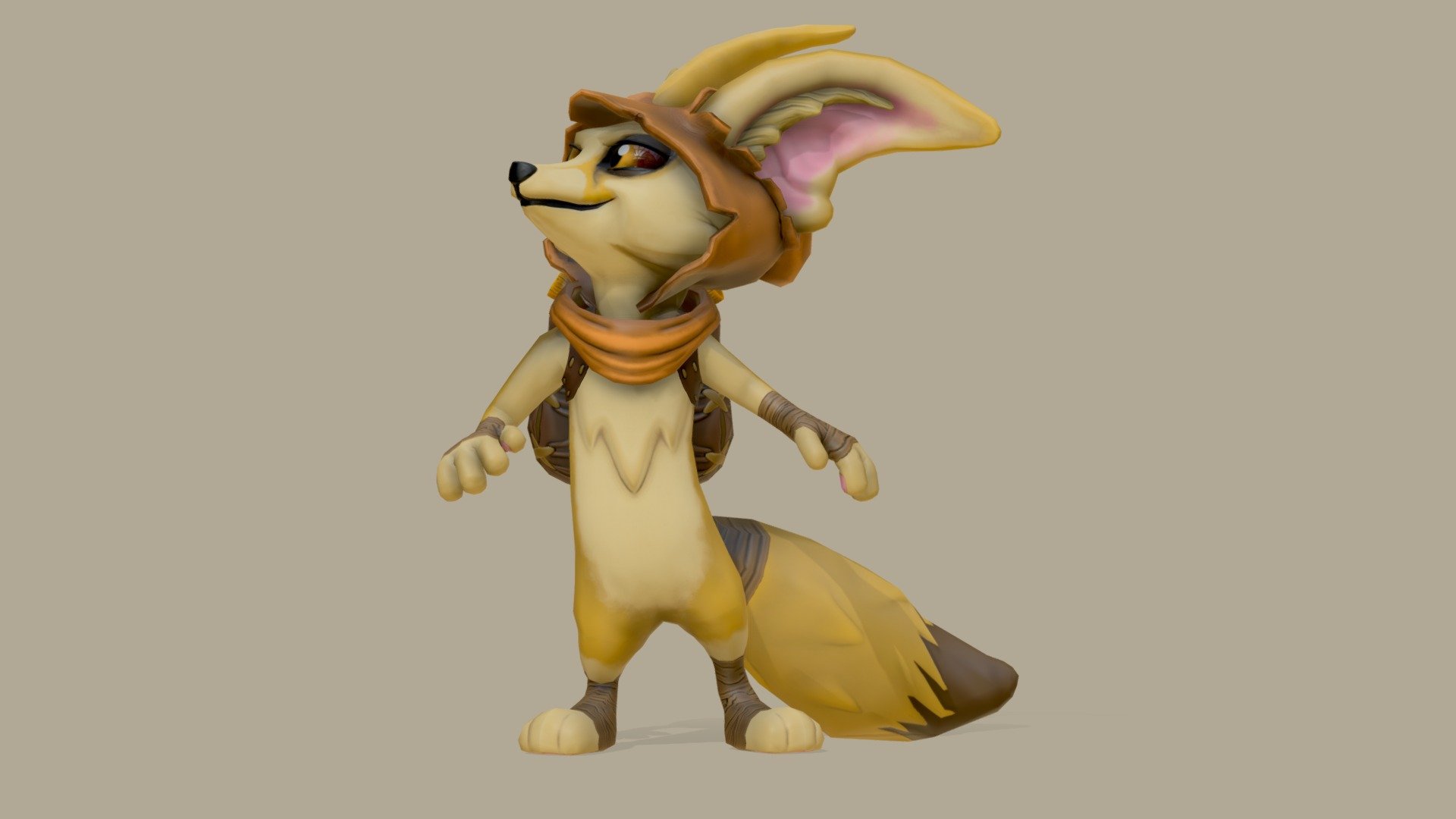 Enemy from desert area in game Cassiodora - Fennec Fox - 3D model by paulo_nathan 3d model
