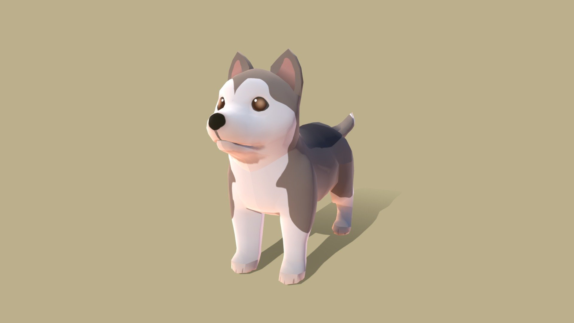 Dog_AlaskanMalamute - 3D model by bicode 3d model