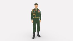 Man in russian military uniform 0896 soldier, people, russian, officer, miniatures, realistic, uniform, strongman, character, 3dprint, model, man, military