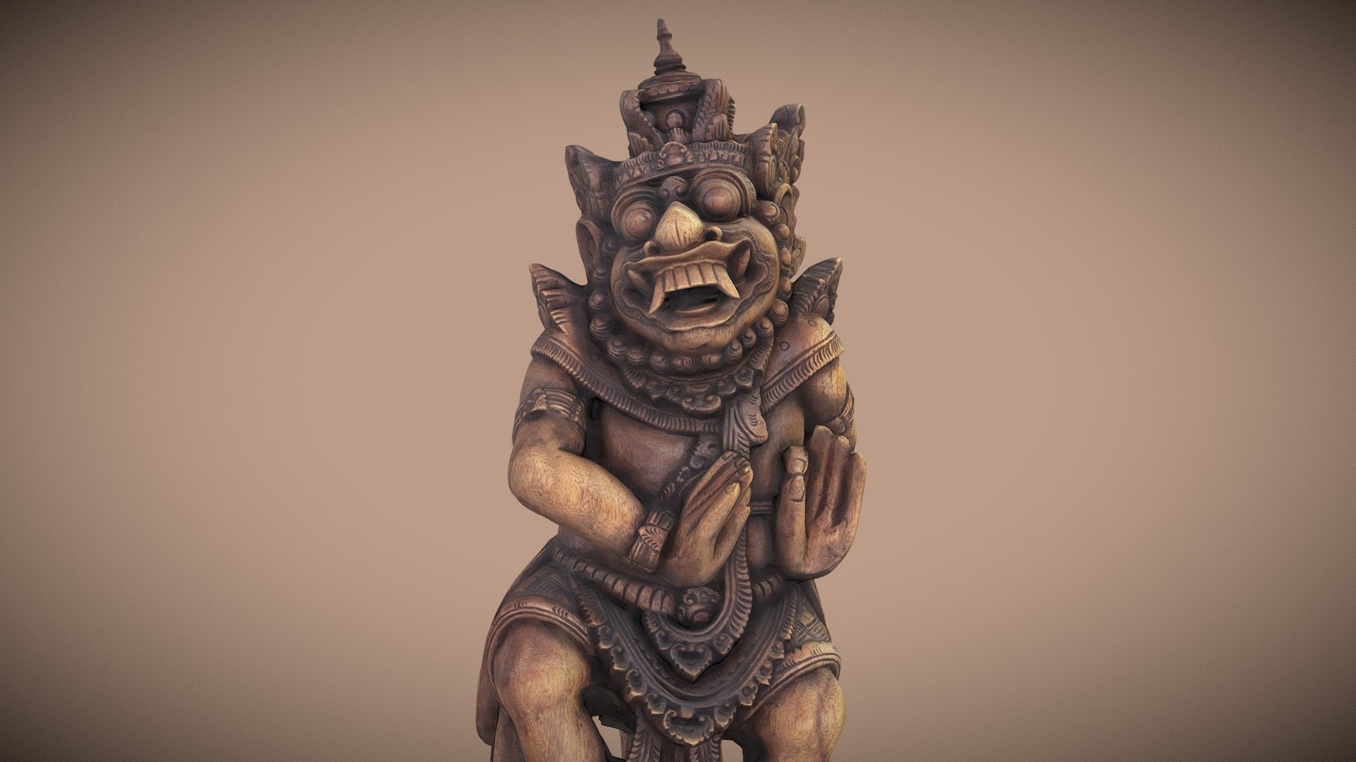 Testing photogrammetry for the first time =)

Barong is a lion-like creature and character in the mythology of Bali, Indonesia. He is the king of the spirits, leader of the hosts of good, and enemy of Rangda, the demon queen and mother of all spirit guarders in the mythological traditions of Bali. The battle between Barong and Rangda is featured in Barong dance to represent the eternal battle between good and evil.

 - Barong - Bali Statue (photogrammetry) - Buy Royalty Free 3D model by Jijis3d 3d model