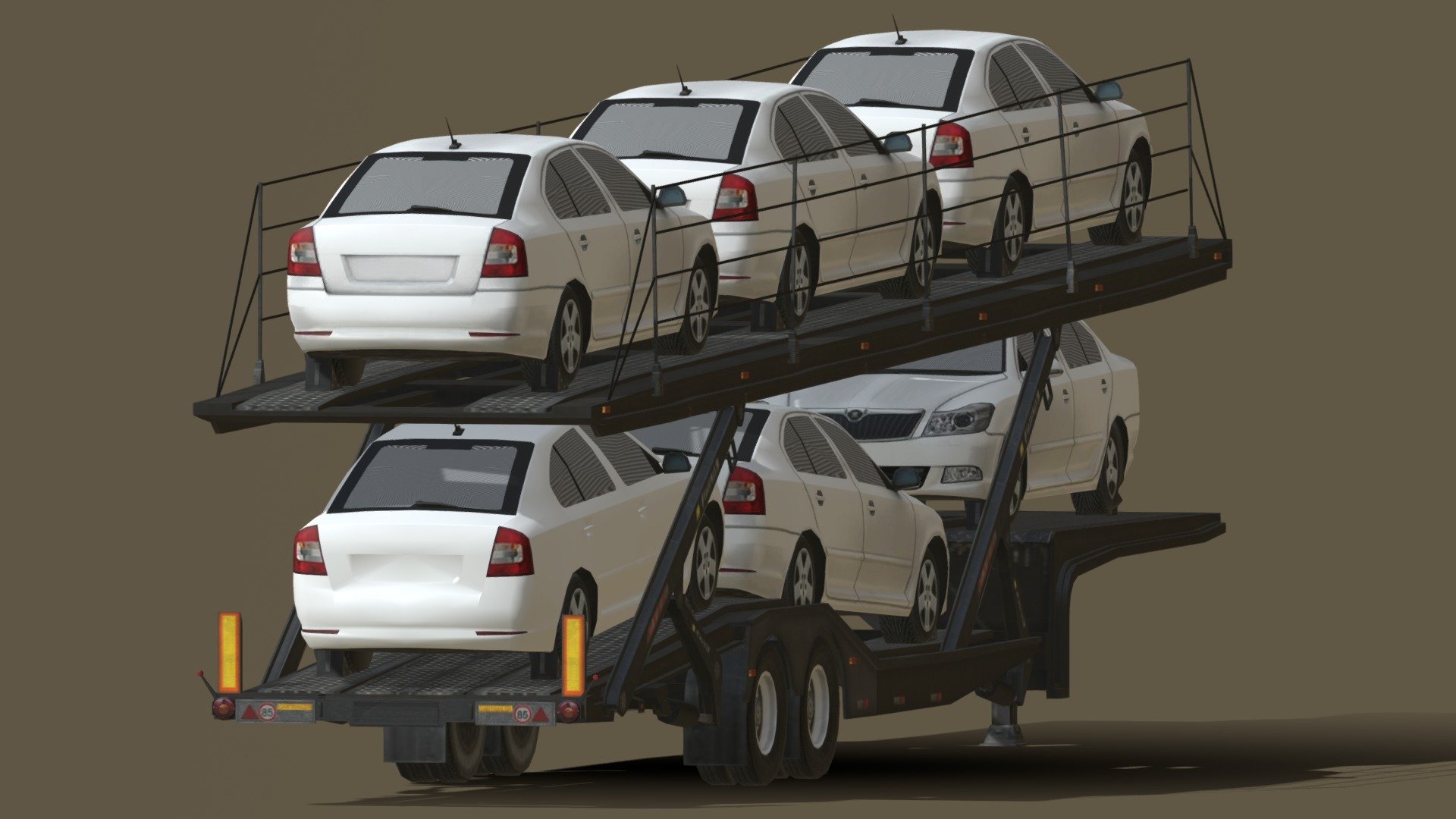 - Car Transport Trailer - Download Free 3D model by maregajavier 3d model