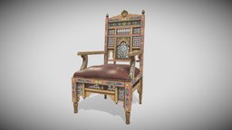 Armchair asia, furniture, quads
