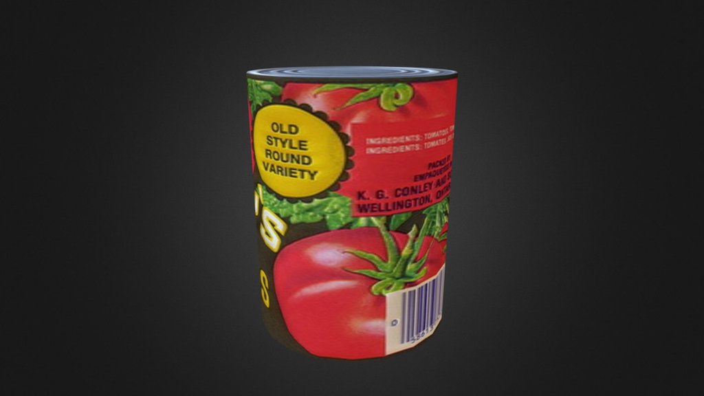 Old canned food from general store - Canned Food - 3D model by TomCutler 3d model