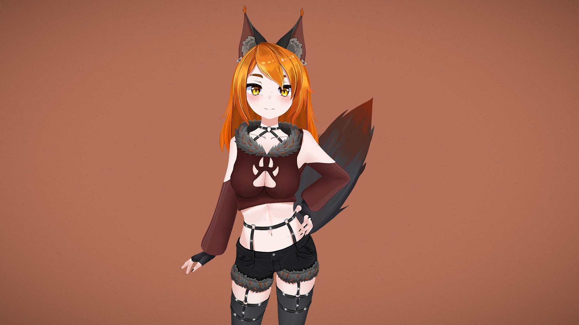 rigged .// Vseeface : ready .// VRChat : ready.// Fcial expressions : +52 Emotes ./ Iphone Tracking : done// physics Bones : done// BOOBA JIGGLE : done// ASS JIGGLE : done //
COMMISSION INFO : http://bit.ly/3u4bPK2 -// Contact : Spoox_3d -// - Sybil Vtuber 3D - 3D model by SpooX 3d model
