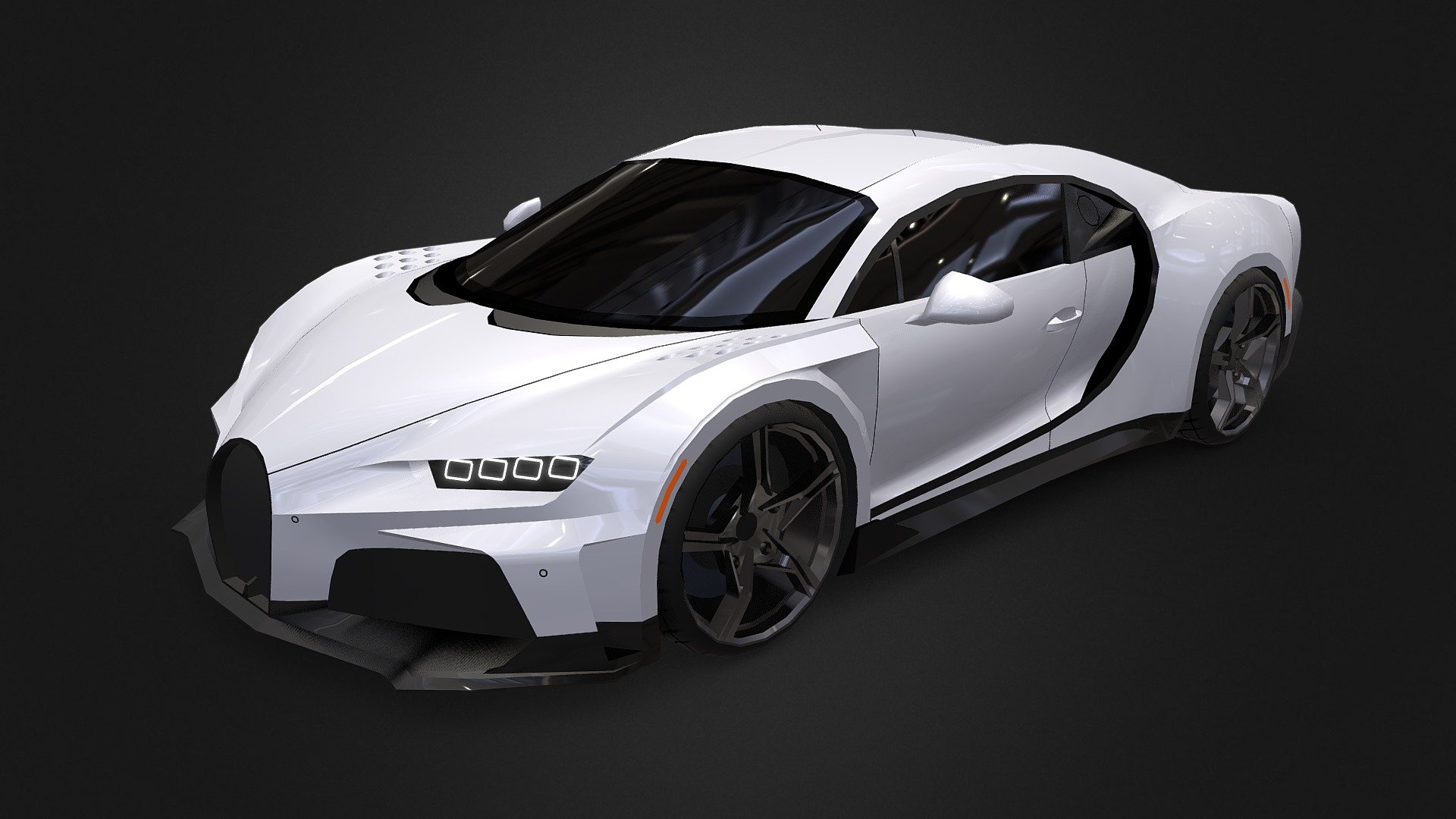 Low-poly 3d model of Bugatti Chiron Super Sport created in Blender 3.6

Polygons: 8,264  /  Vertices: 9,436  /  Triangles: 17,422

Included 3D formats:  OBJ / FBX / GLTF-GLB / BLEND - Bugatti Chiron Super Sport (low-poly) - Buy Royalty Free 3D model by Rossty (@rossty3d) 3d model