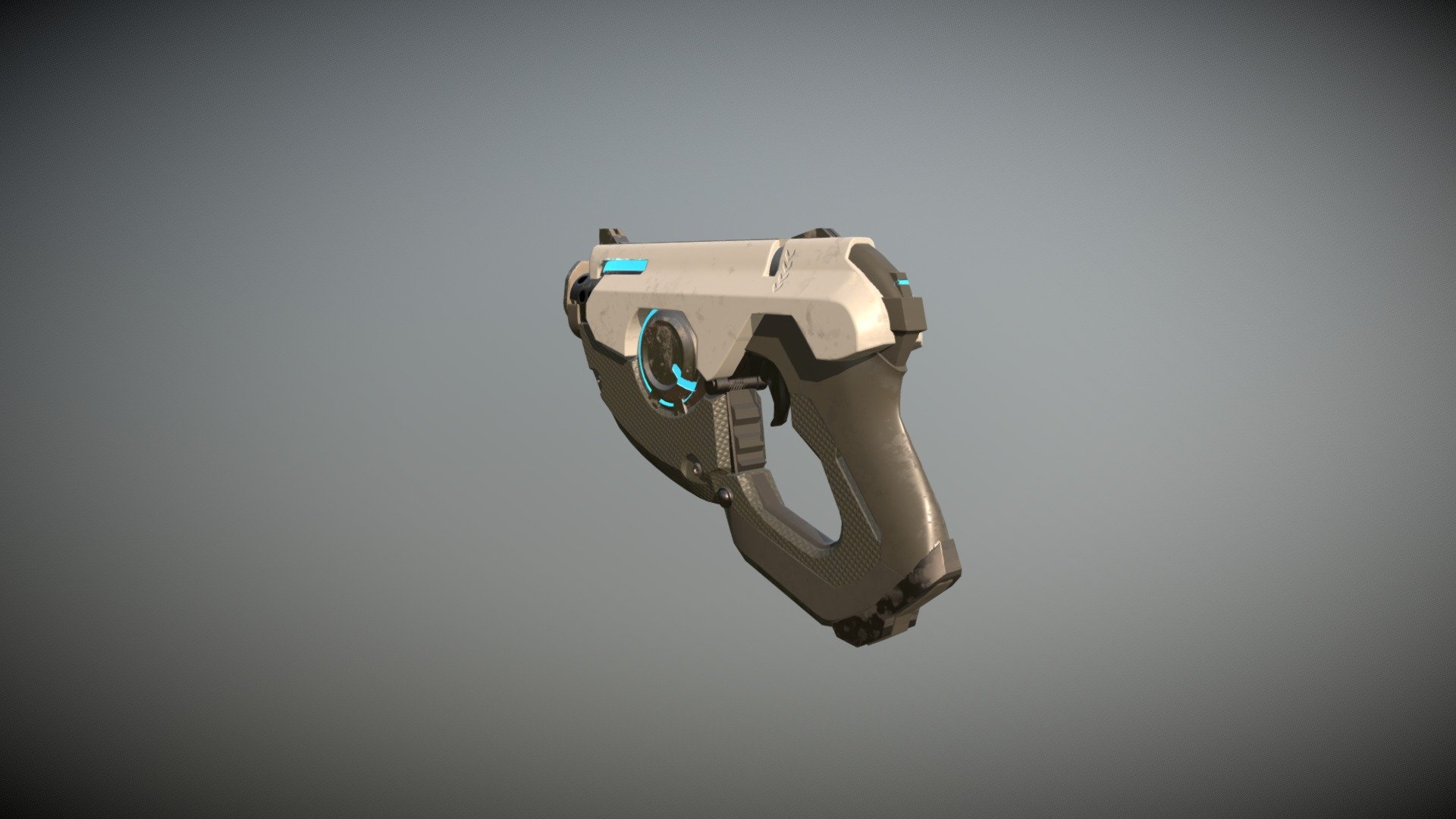 SCI-FI Blaster handgun low-poly 3d model ready for Virtual Reality (VR), Augmented Reality (AR), games and other real-time apps.

This is a Game-ready 3D SCI-FI Blaster handgun,made in Blender 2.79,textured in Substance painter and rendered in Blender cycles.
features:
Verts:5,680
Faces:5,856
Not rigged but riggable parts are separated.
All Textures are in 2k(2048x2048) and they include
Albedo map
Emission map
Normal map
3D model has been tested in Unity engine 5.
Note: Model can be used for Games,Advertisement,Movies and so on 3d model