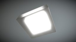 Low-Poly Ceiling Lamp 2 lamp, security, blender-3d, gas-station, vis-all-3d, 3dhaupt, software-service-john-gmbh, low-poly-ceiling-lamp, gas-station-scene, low-poly