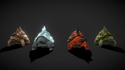 Animated Turtles Pack turtle, grass, ice, pet, earth, rig, sand, lava, elements, magma, fire, nature, volcano, game-ready, rigged-character, rigged-and-animation, stone, gameasset, creature, animal, animation, animated, rock, rigged