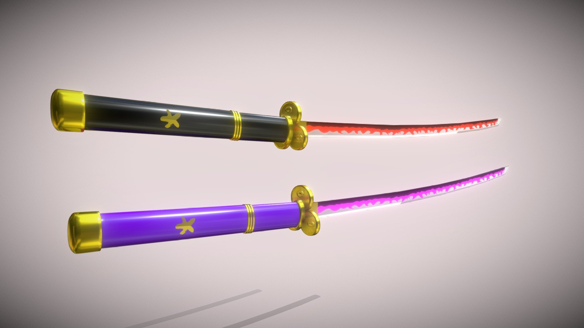 Low poly sword/katana Enma - Zoro 

I really love One piece &lt;3 - Zoro katana enma - One piece - 3D model by juuhartts 3d model