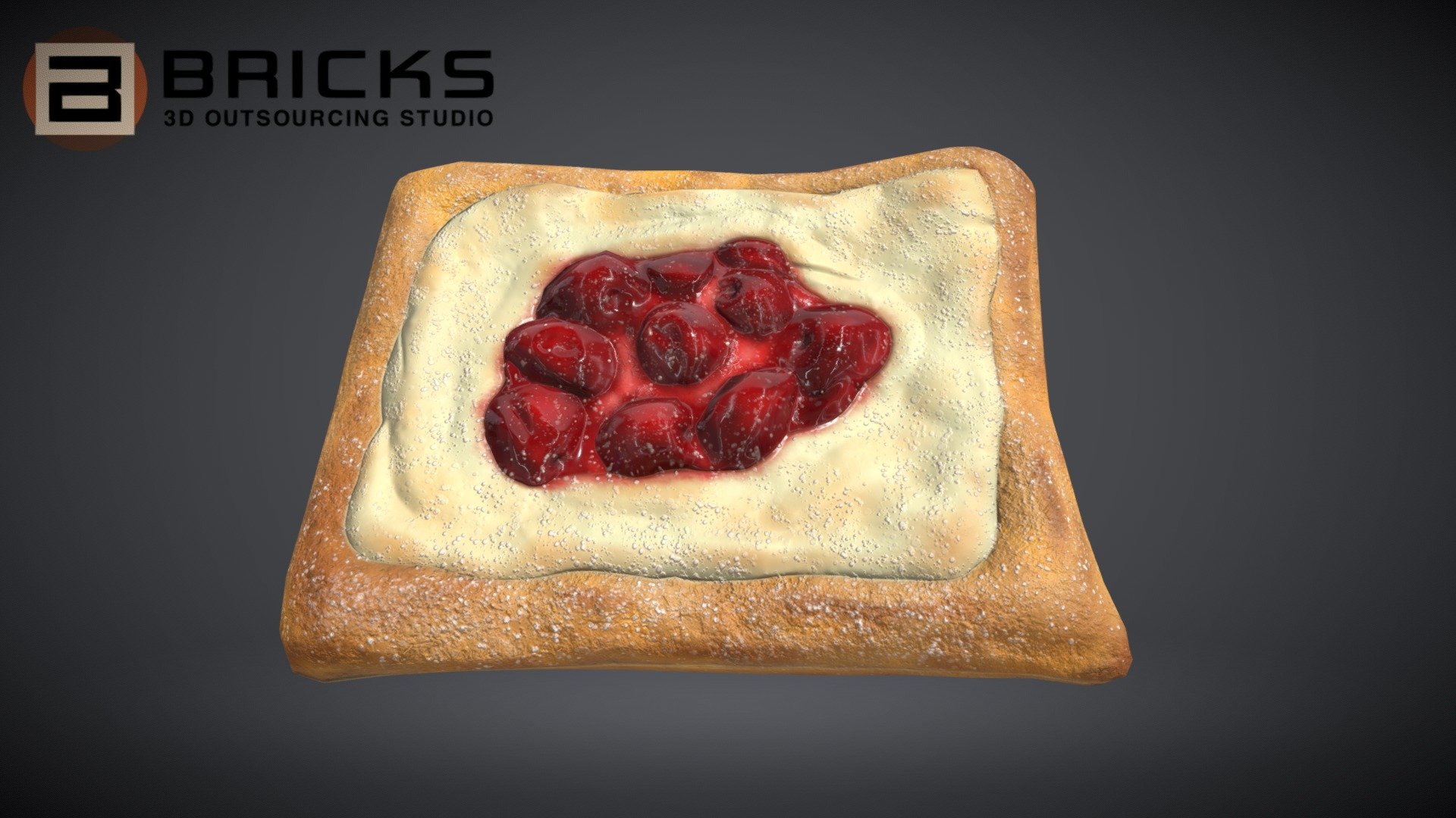 PBR Food Asset:
DanishPastry
Polycount: 1140
Vertex count: 651
Texture Size: 2048px x 2048px
Normal: OpenGL

If you need any adjust in file please contact us: team@bricks3dstudio.com

Hire us: tringuyen@bricks3dstudio.com
Here is us: https://www.bricks3dstudio.com/
        https://www.artstation.com/bricksstudio
        https://www.facebook.com/Bricks3dstudio/
        https://www.linkedin.com/in/bricks-studio-b10462252/ - Danish Pastry - Buy Royalty Free 3D model by Bricks Studio (@bricks3dstudio) 3d model