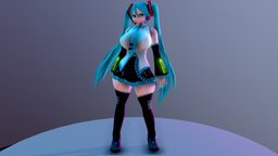 Hatsune Miku 3D Model NSFW