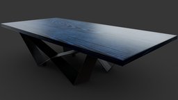 Modern Blue Table modern, table, blender