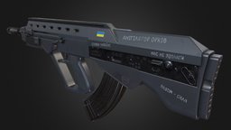 Malyuk / Vulcan rifle, vulcan, weapon, gun, gameready, malyuk, noai