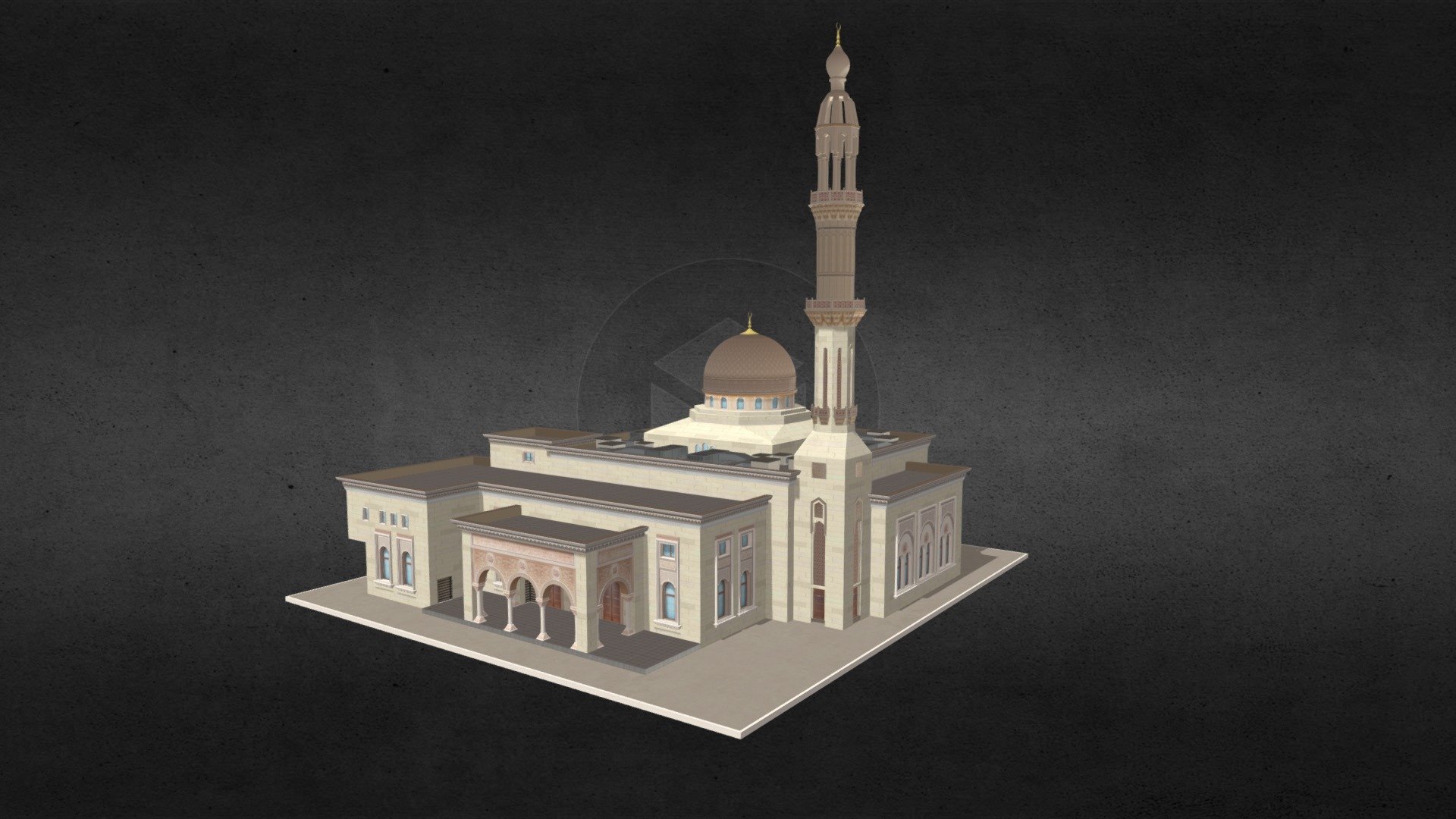 Al Rahim Mosque Dubai Marina
Originally created with 3ds Max 2015 and rendered in V-Ray 3.0.

Total Poly Counts:
Poly Count = 50252
Vertex Count = 66709

Visit This 3d Model
https://nuralam3d.blogspot.com/2023/08/al-rahim-mosque-dubai-marina.html - Al Rahim Mosque Dubai Marina - 3D model by nuralam018 3d model