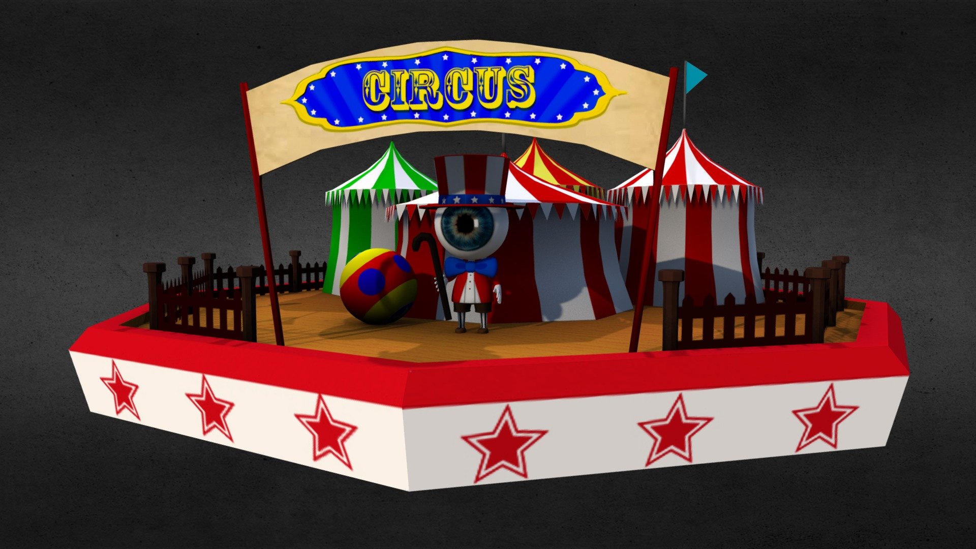 Circus - 3D model by k2885600 3d model