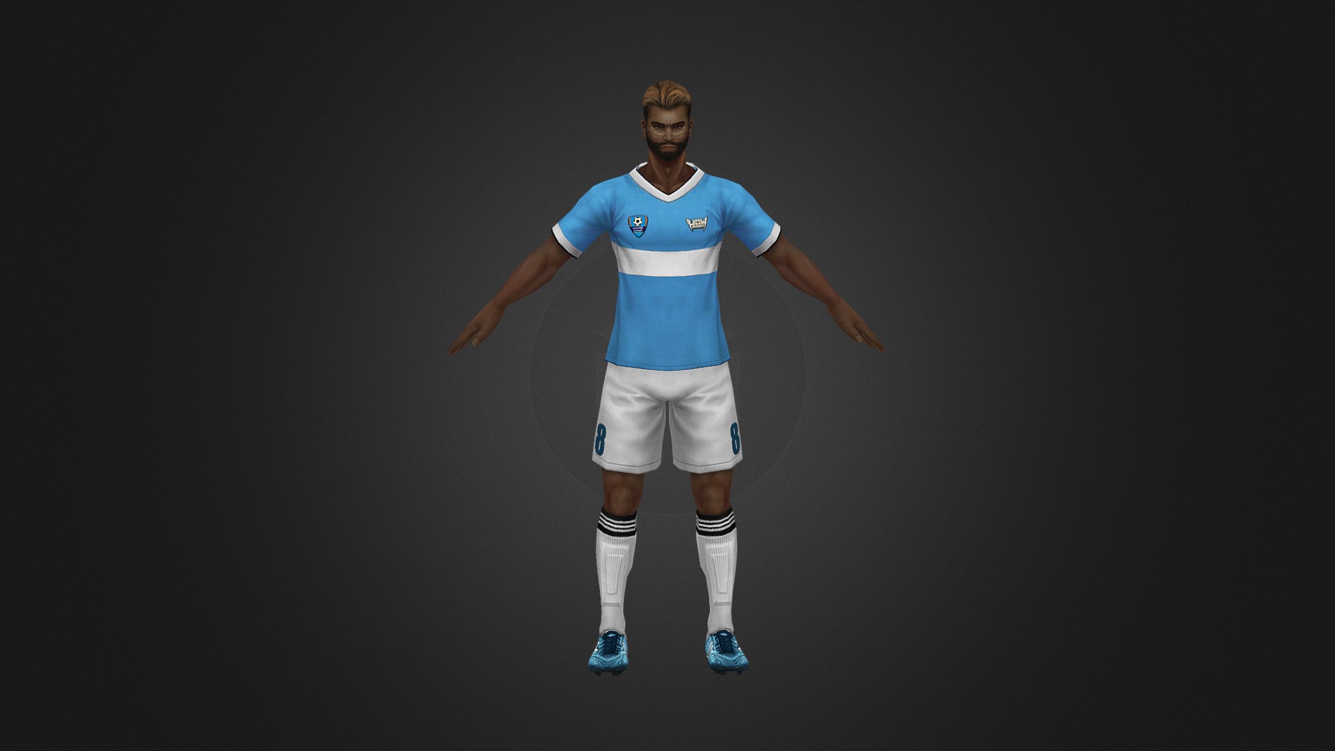 Moshin Soccer blue - 3D model by Dimac 3d model