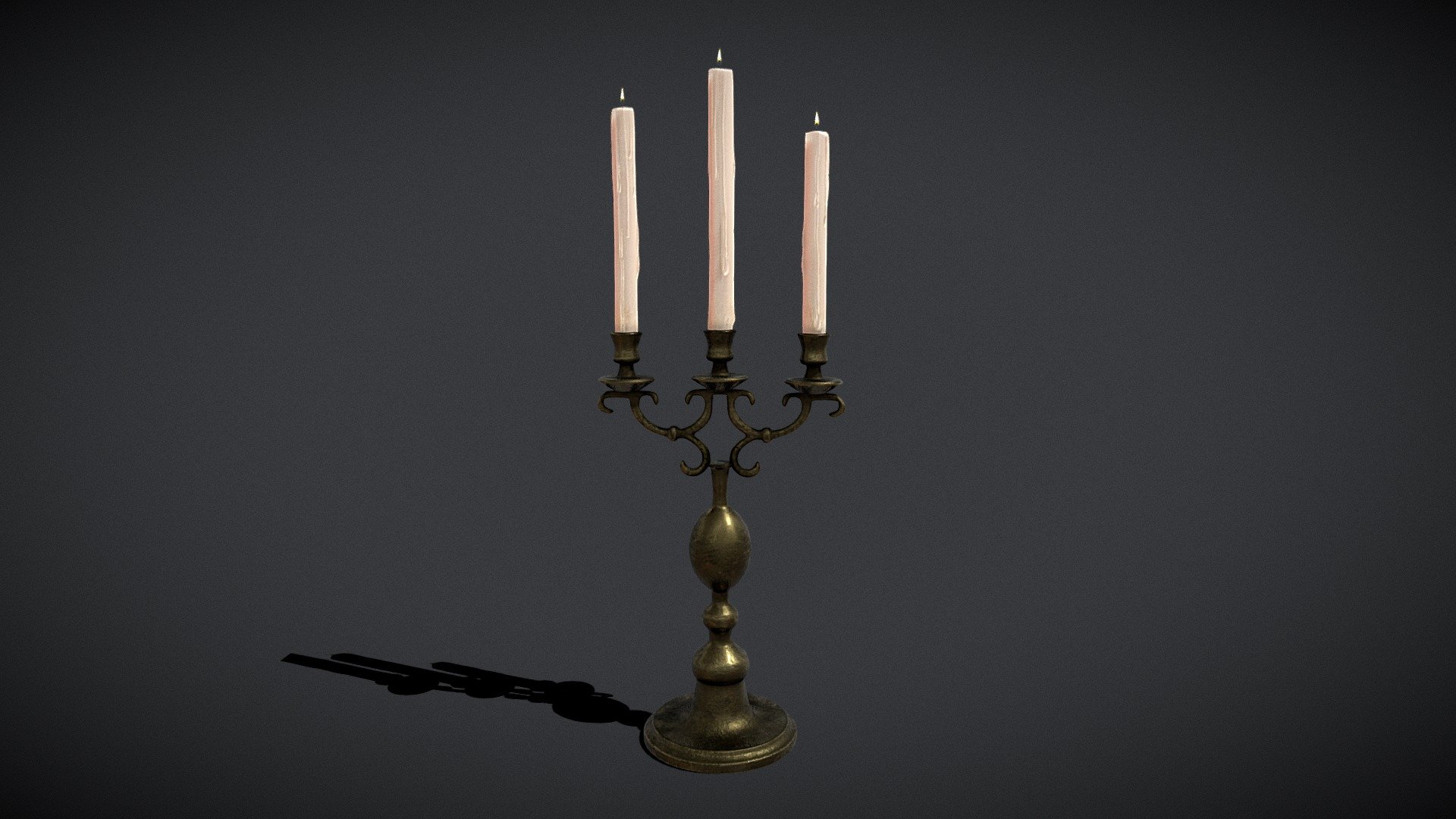 Brass Three Point Candelabra
VR / AR / Low-poly
PBR approved
Geometry Polygon mesh
Polygons 12,556
Vertices 12,490
Textures 4K PNG - Brass Three Point Candelabra - Buy Royalty Free 3D model by GetDeadEntertainment 3d model