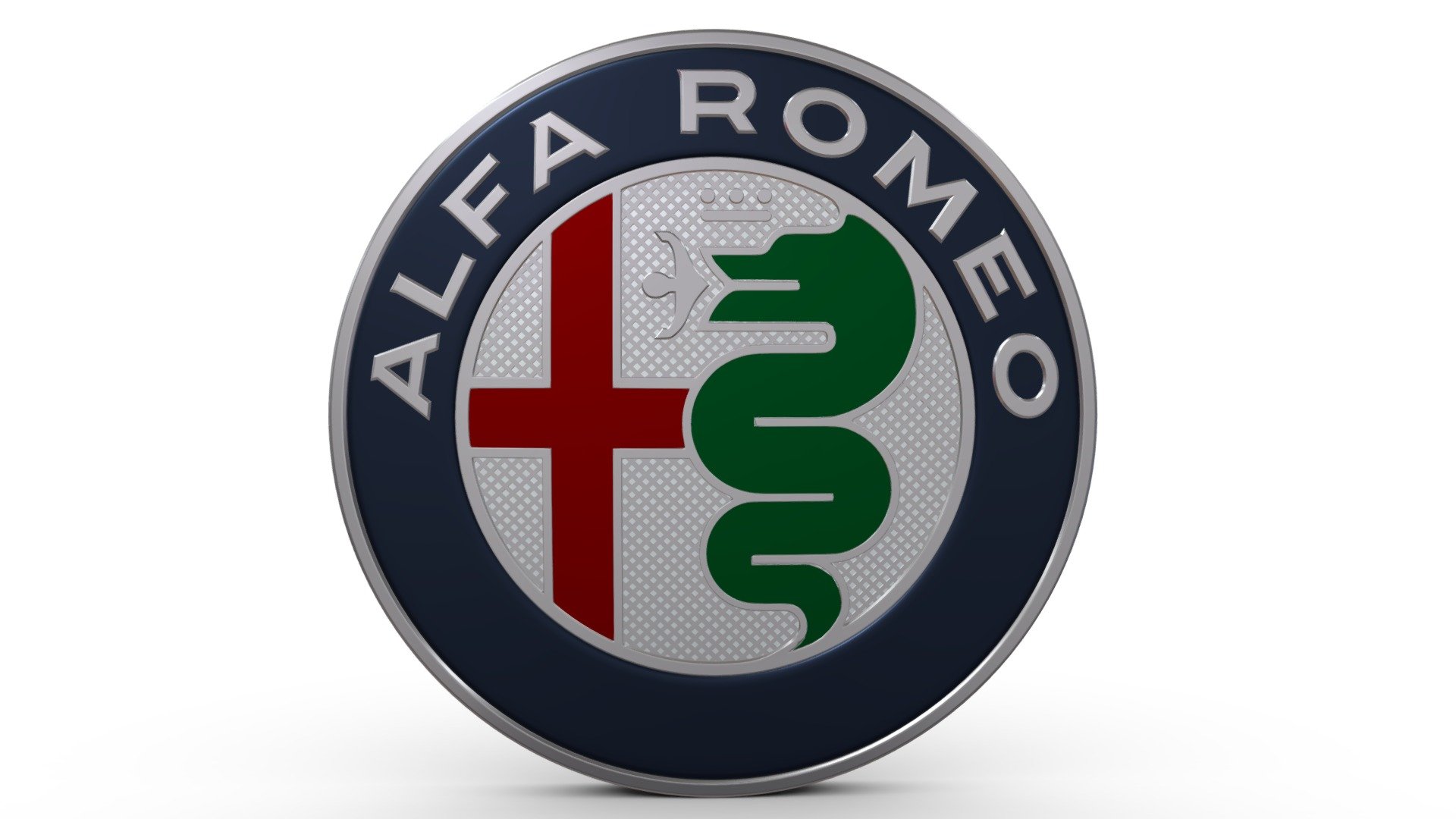 Alfa Romeo Logo - 3D model by PolyArt (@ivan2020) 3d model