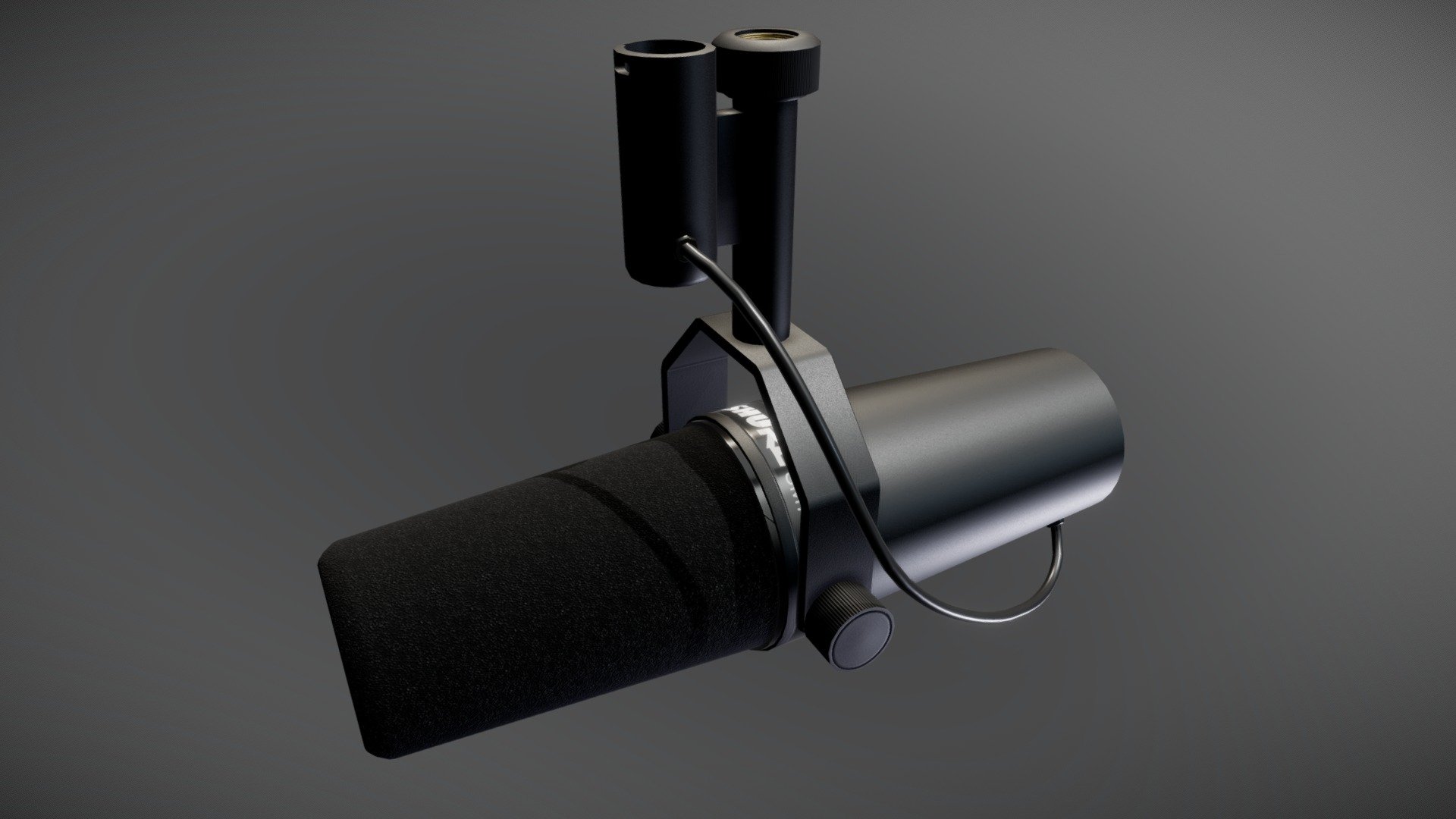 A legendary dynamic microphone and a studio work horse.
Extremely versatile and can mic up anything - Shure SM7B Microphone - 3D model by LongHairedDude 3d model