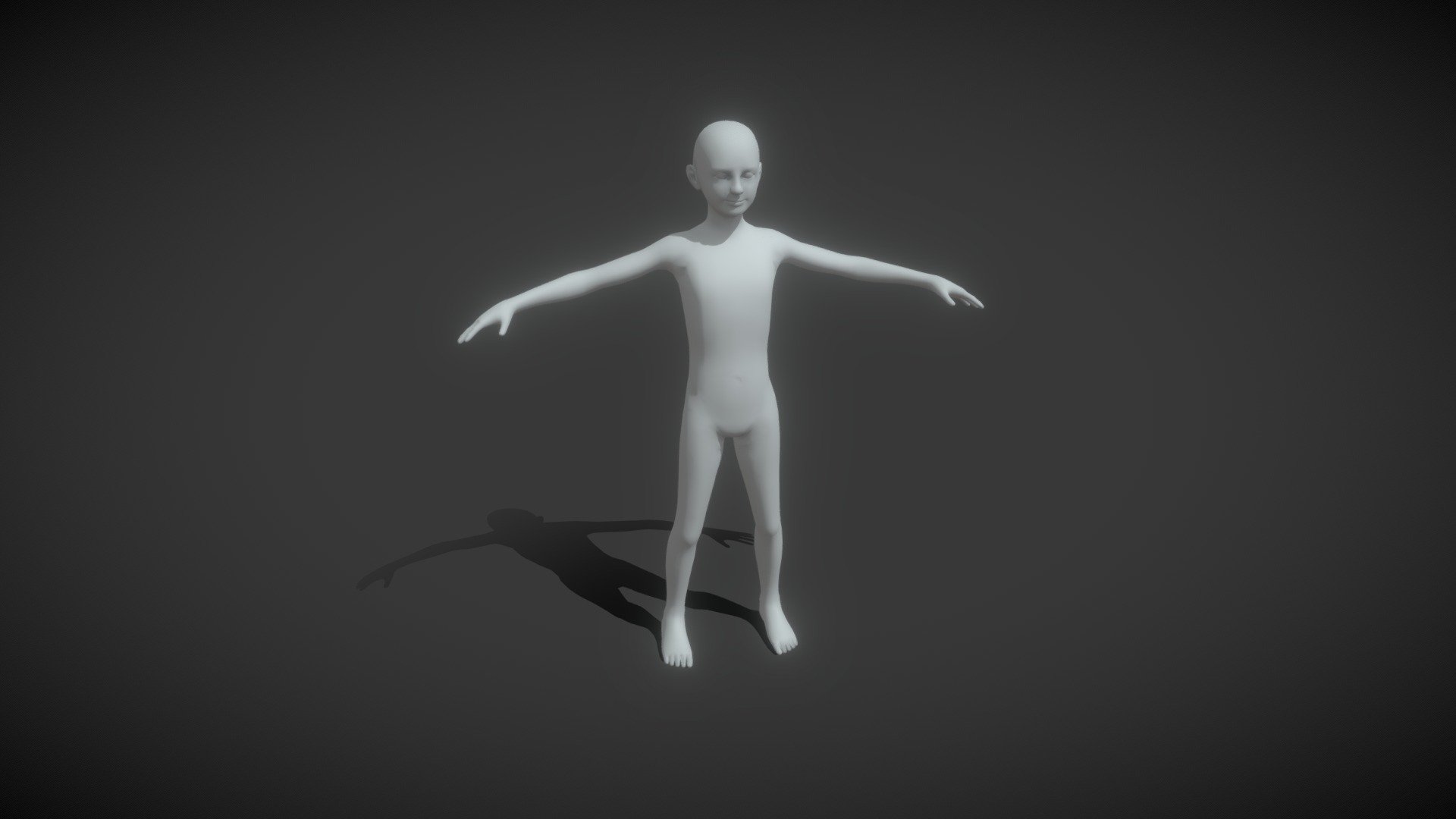 Boy Kid Body Base Mesh 3D Model 10k Polygons is completely ready to be used as a starting point to develop your characters.  

Good topology ready for animation.  

Technical details:


File formats included in the package are: FBX, OBJ, GLB, ABC, DAE, PLY, STL, BLEND, gLTF (generated), USDZ (generated)
Native software file format: BLEND
Polygons: 10,590
Vertices: 9,896
Blender scene included.
 - Boy Kid Body Base Mesh 3D Model 10k Polygons - Buy Royalty Free 3D model by 3DDisco 3d model