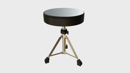 Drum throne drum, music, seat, throne, equipment, substancepainter, substance, chair