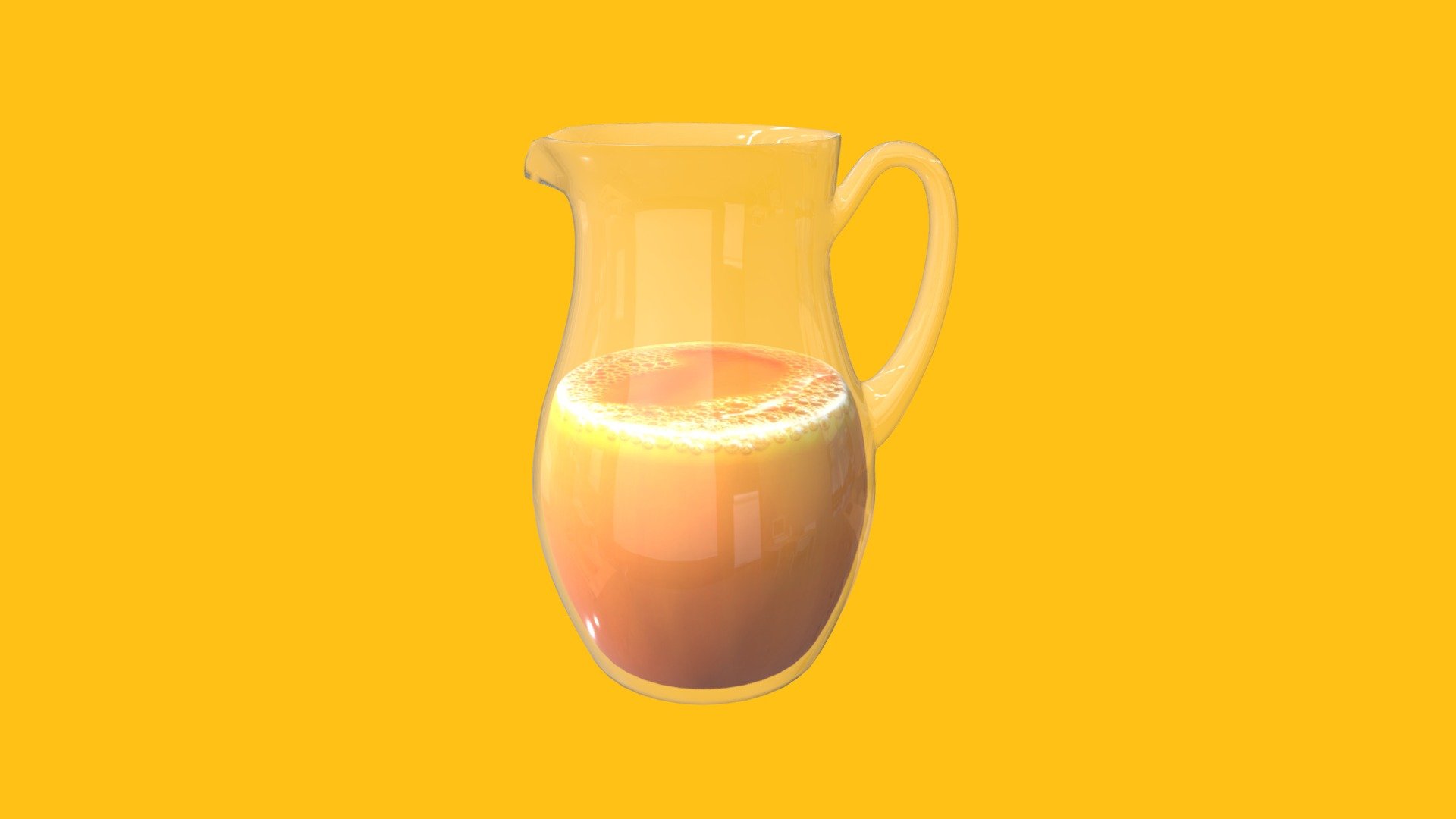 a bottle of orange juice - a bottle of orange juice - 3D model by llllline 3d model
