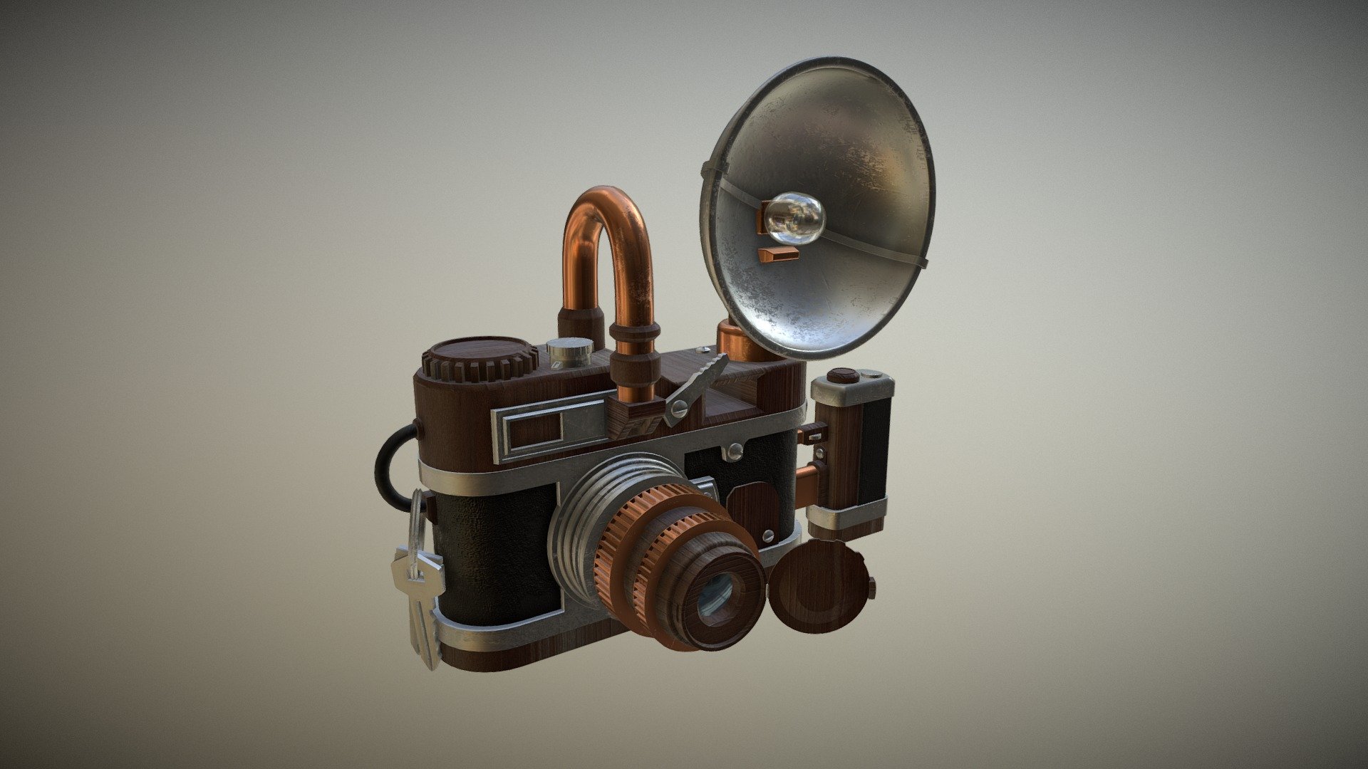 Old stylized camera - 3D model by Bastien Chagnon (@bastienchagnon) 3d model