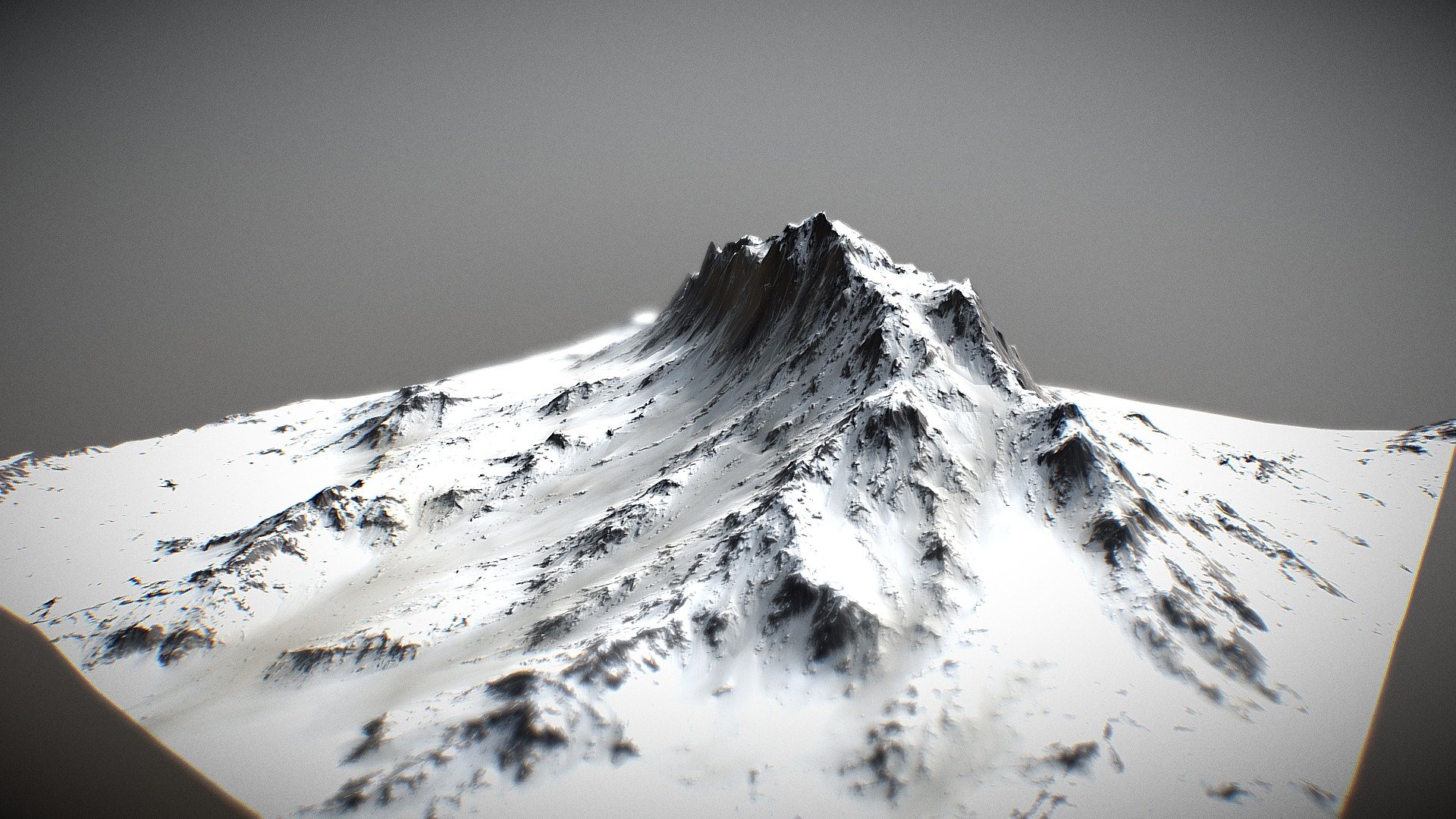 World Machine - Snow Mountain - Download Free 3D model by hkp941111 3d model