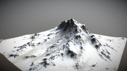 Snow Mountain terrain, snow, mountain, worldmachine