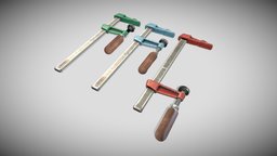 Clamps clamp, mech, tool, pbr, gameasset