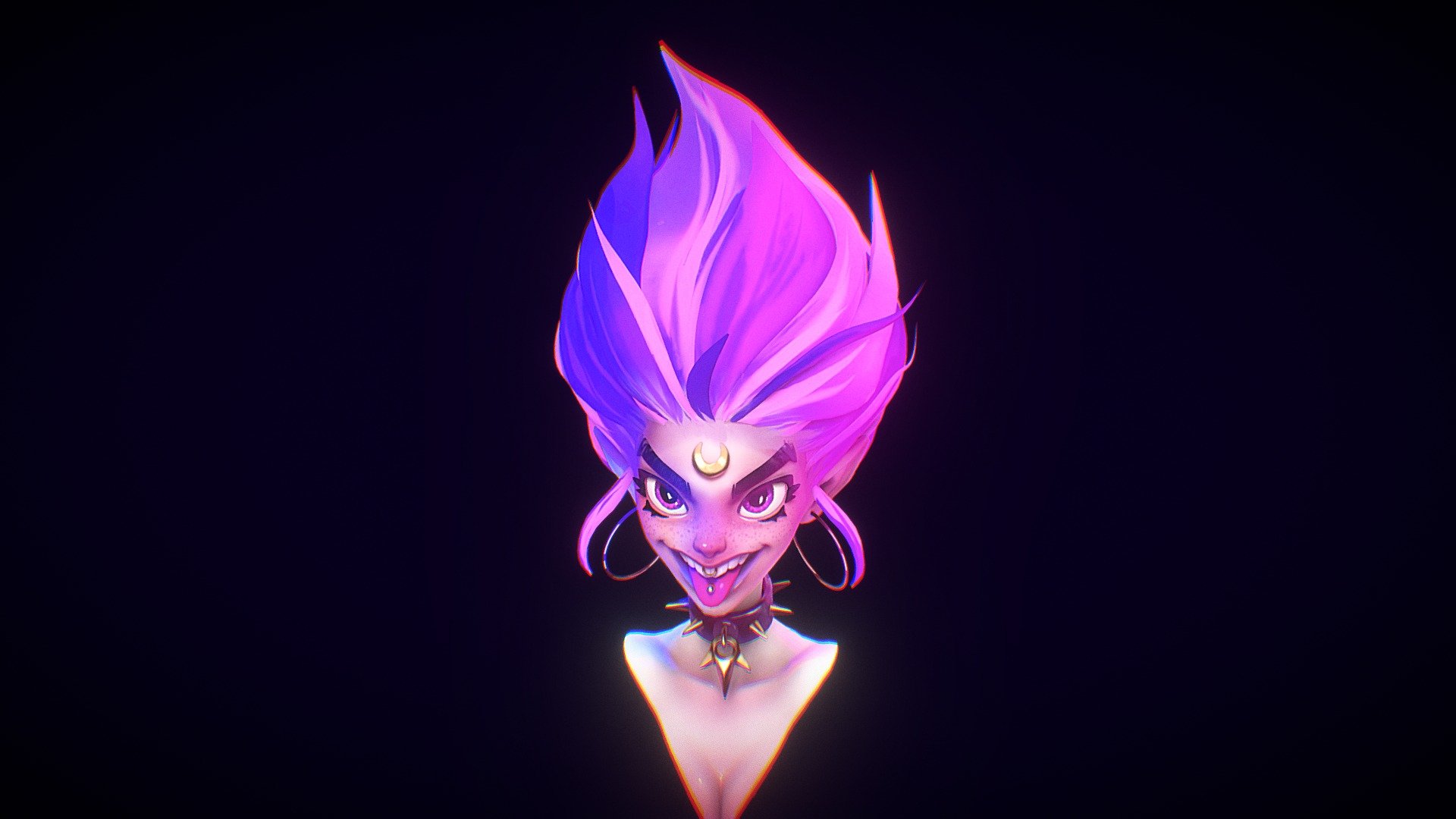 My texturing/handpainting exercise. I used ZBrush, Blender and Substance Painter.

Concept by Lucas Peinador https://www.youtube.com/watch?v=i7MXxk5pZH0 - Neon Pixie - Buy Royalty Free 3D model by Truneps 3d model