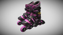 roller skates rollerskate, shoes3d
