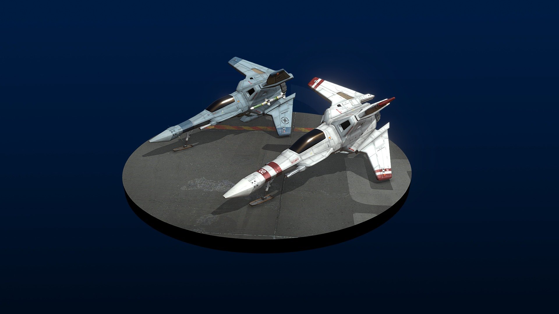 P-64 Ferret inspired by &lsquo;Wing Commander' - P-64 Ferret - Buy Royalty Free 3D model by Hangar.b.productions 3d model