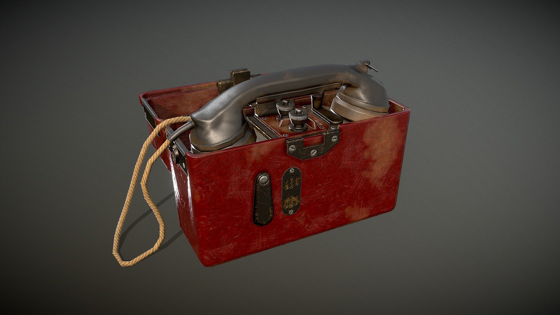 German WWII Feldfernsprecher-33 - Game Ready Asset

Credit and link GRIP420 if you use the model somewhere/somehow.

Model + Textures by: mehrrettig

Website: https://www.grip420.com/

Discord: Follow us on Discord

Facebook Follow us on Facebook

All content included in this purchase must serve merely as a component and not as the primary focus of any product produced using the content included in this purchase, whether for commercial or non-commercial purposes 3d model